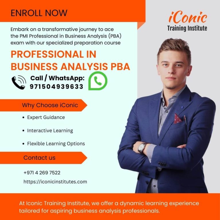 Professional in Business Analysis PBA Iconic Training Institute Dubai